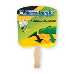 Bread Shape Full Color 1 Sided Hand Fan