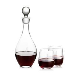 Briarwood Decanter & Crestview Stemless Wine Set