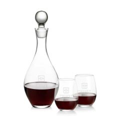 Briarwood Decanter & Stanford Stemless Wine Set