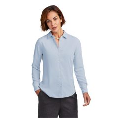 Brooks Brothers Women's Full-Button Satin Blouse