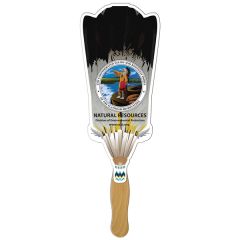 Broom Hand Fan Full Color 1 Side