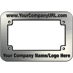 Brushed Ridged Chrome Faced Plastic Motorcycle Frames