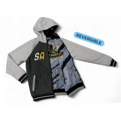 Build Your Own Reversible Hoodie Jacket: Cotton & Nylon
