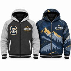 Build Your Own Reversible Hoodie Jacket: Cotton & Nylon