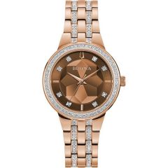 Bulova Watches Ladies Crystal Phantom Faceted Crystal