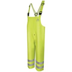 Bulwark Men's Hi-Visibility Flame-Resistant Rain Bib Over