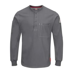 Bulwark Men's IQ Series Plus Long Sleeve Henley