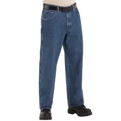 Bulwark Men's Stone Washed Loose Fit Denim Jean