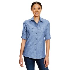 Burnside Ladies' Chambray Woven Shirt