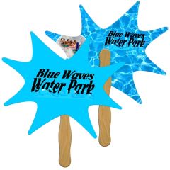 Burst Hand Fan Full Color 2 Sides