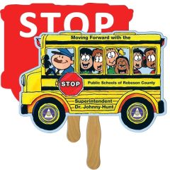 Bus Hand Fan Full Color 2 Sides