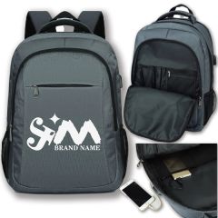 Business Anti Theft Slim Travel Backpacks With Charging Port