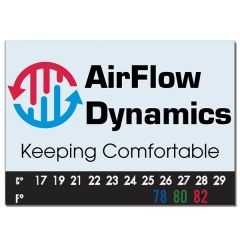 Business Card Add-On Magnet Thermometer Strip