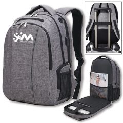 Business Hiking Travel Backpack With USB Charging Port