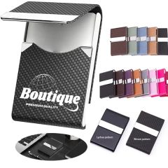 Business Name Card Holder Metal Box With Magnetic Clasp