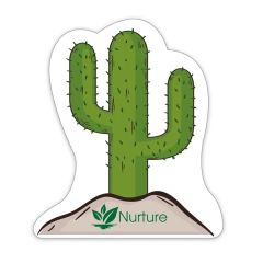 Cactus Shaped Notekeeper Magnet 20 MIL