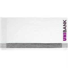 Caddy Golf Towel White With Black Stripes