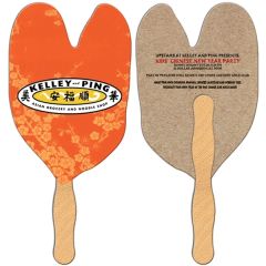 Caladium Leaf Recycled Hand Fan