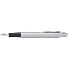 Cross Calais Satin Chrome Fountain Pen With Stainless Steel Nib