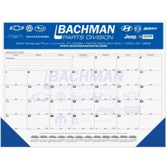 Calendar Desk Pad With Julian and Contractor Dates