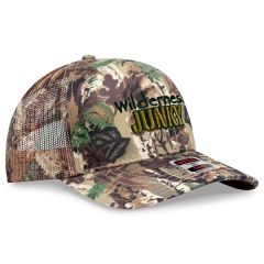 Camo Cotton Twill 6 Panel Mid Profile Style Mesh Back Hat
