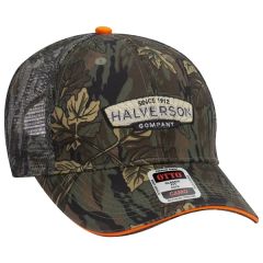 Camouflage Cotton Twill Sandwich Visor 6 Panel Mesh Back Hat