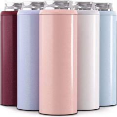 Can Cooler For Slim Beer & Hard Seltzer Stainless Steel 12 Oz