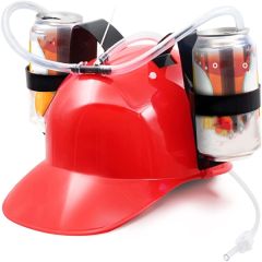 Can Holder Drinker Hat Cap With Straw