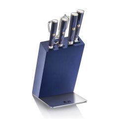 Cangshan 6-Piece Kita Series Hua Knife Block Set - Blue