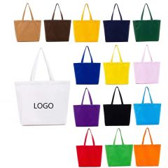 Canvas Plain Tote Bags 13.4 X 12.2in