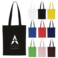 Canvas Shopping Tote Bag W/ Gusset