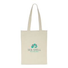 Canvas Shopping Tote Bag W/ Gusset - Natural