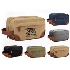 Canvas Travel Toiletry Bag Hanging Dopp Kit