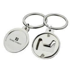 Cap-Shaped Bottle Opener Keychain