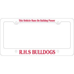 Car Plate Frames - Large Space At Bottom