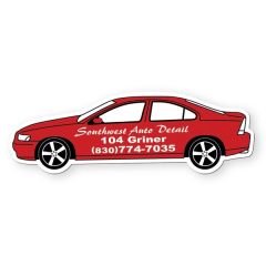 Car Shape Vinyl Magnet 1 1/2 Inch X 4.5 Inch