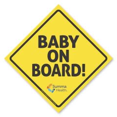 Car Sign Square Magnet 4 X 4
