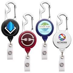 Carabiner Bottle Opener Badge Reel