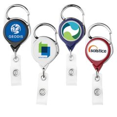 Carabiner Retractable Badge Reel Opaque, Belt Clip