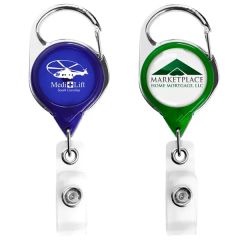Carabiner Retractable Badge Reel Translucent