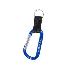 Carabiner With Strap and Split Ring Keychain