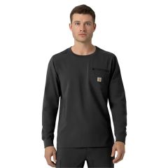 Carhartt Scrubs - Men's Two-Pocket Crew Neck Long Sleeve Top
