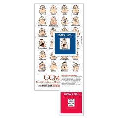 Cartoon Faces Mood Magnet 0.020 Inch Thickness