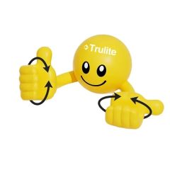 Cartoon-Themed Phone Holder With Rotating Thumb Feature