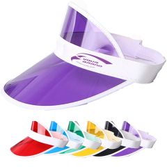 Casino Style Cap Visor Clear Sun Beach Hat