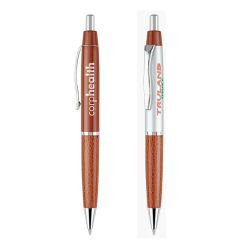 Castor Click Action Pen With Leatherette Grip