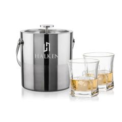 Catania Ice Bucket & Avalon On-The-Rocks Set