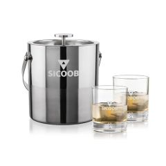 Catania Ice Bucket & Bastia On-The-Rocks Set