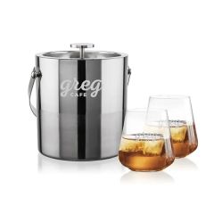 Catania Ice Bucket & Breckland On-The-Rocks Set