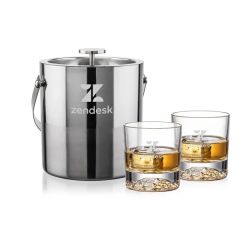 Catania Ice Bucket & Heathfield On-The-Rocks Set
